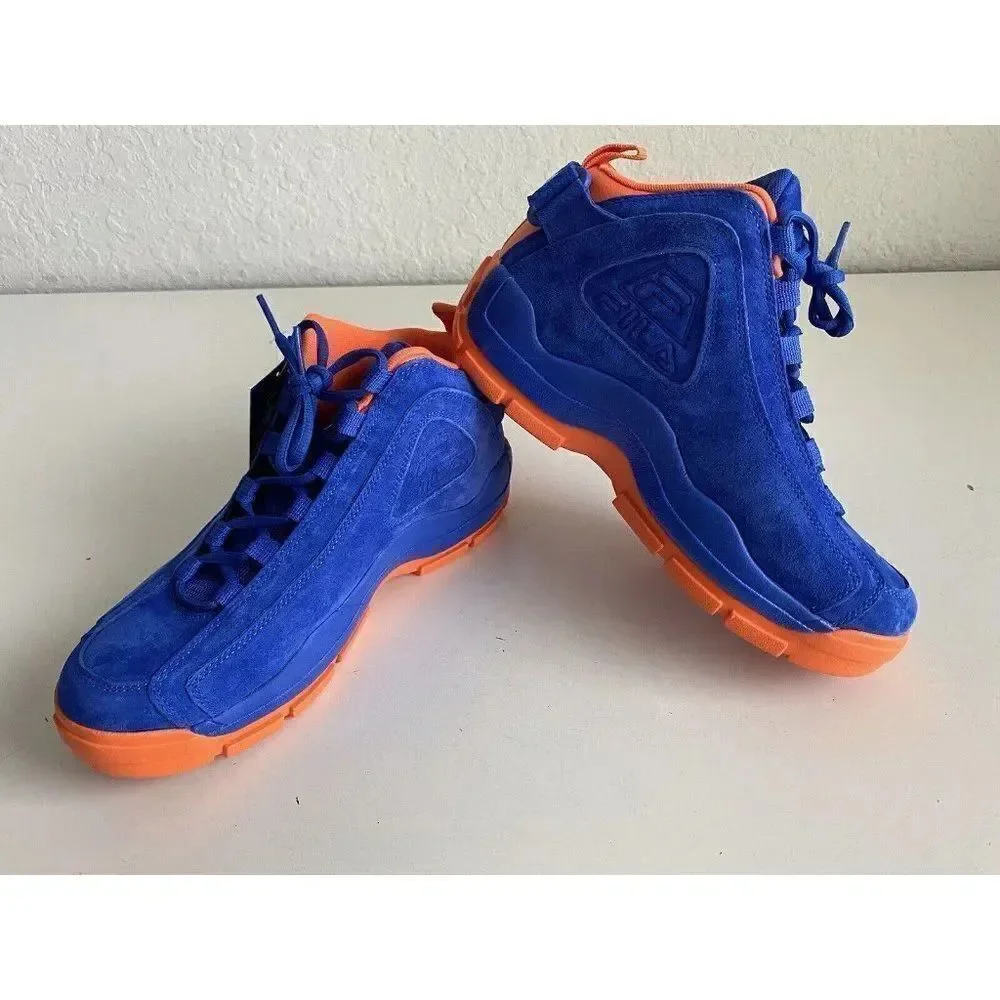 Fila‎ 96 Grant Hill 2 New York Knicks 1BM01798-423 Blue Orange Suede Men’s Sz 9
